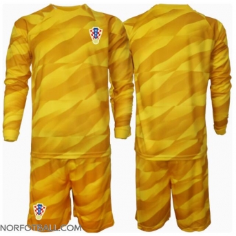 Billige Fotballdrakt Kroatia Keeper Replika Hjemmedraktsett Barn EM 2024 Langermet (med bukser)